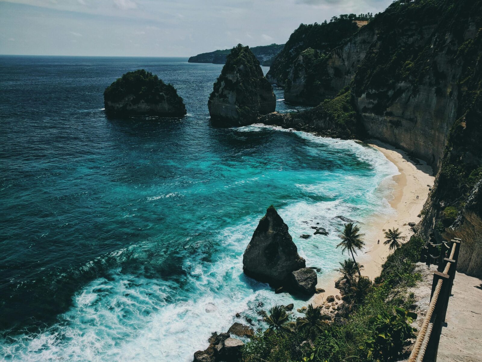 aerial view of coastal area